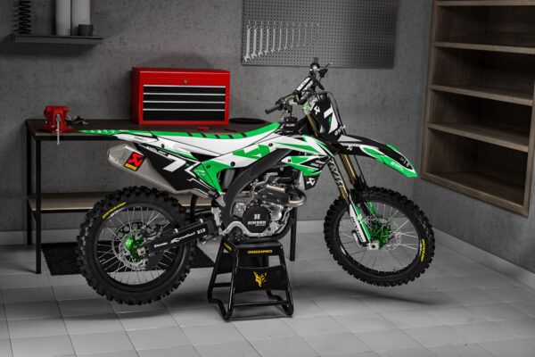 Kit déco motocross Kawasaki - Thunder Promo