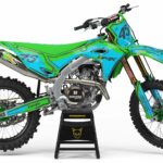 Kit déco motocross Kawasaki - Toon - Bleu