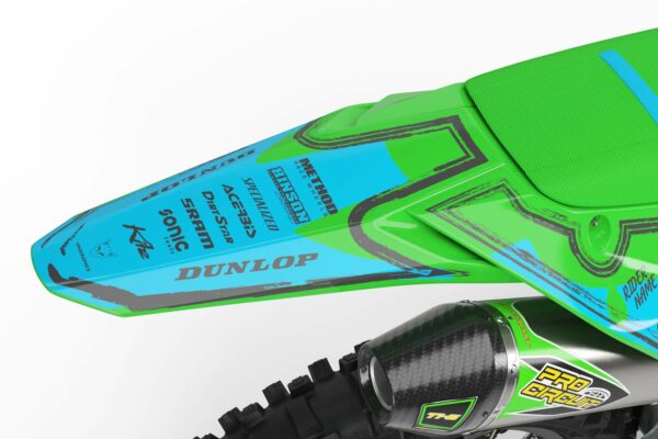 Kit déco motocross Kawasaki - Toon - Bleu 3