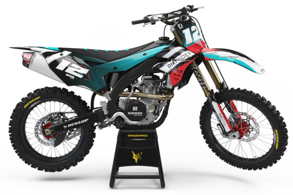 Kit déco motocross Kawasaki - Torn - Teal