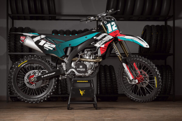 Kit déco motocross Kawasaki - Torn - Teal Promo