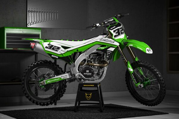 Kit déco motocross Kawasaki - Trace Promo