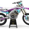 Kit déco motocross Kawasaki - Trace - Violet