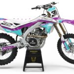 Kit déco motocross Kawasaki - Trace - Violet