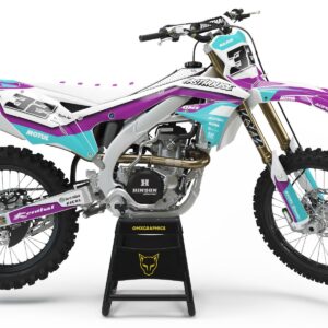 Kit déco motocross Kawasaki - Trace - Violet