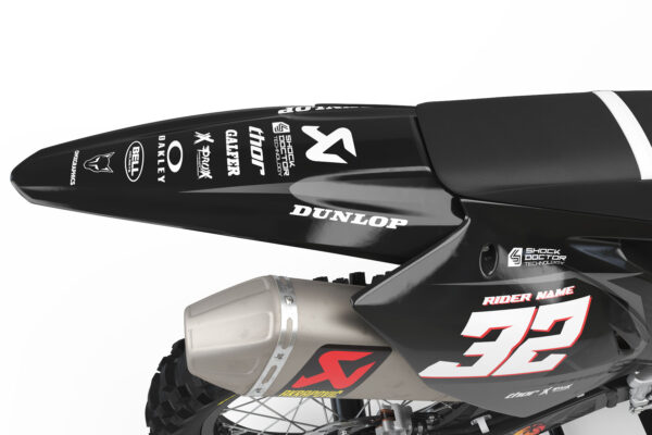 Kit déco motocross Kawasaki - Tropical - Gris 3