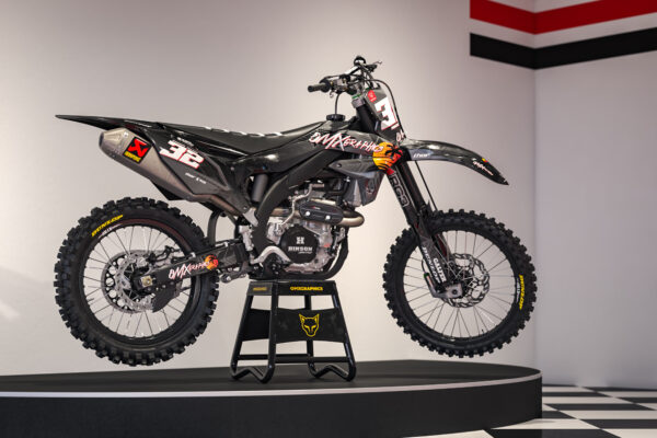 Kit déco motocross Kawasaki - Tropical - Gris Promo