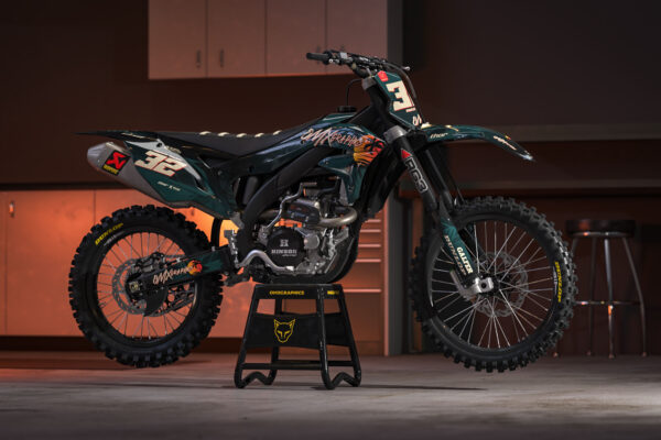 Kit déco motocross Kawasaki - Tropical Promo