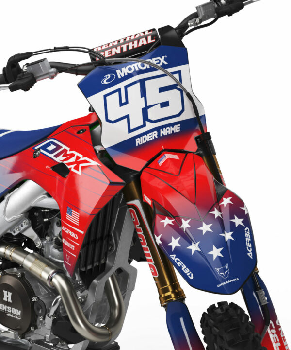 Kit déco motocross Kawasaki - USA 2