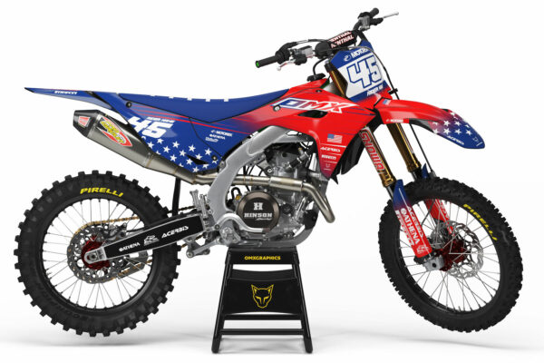 Kit déco motocross Kawasaki - USA