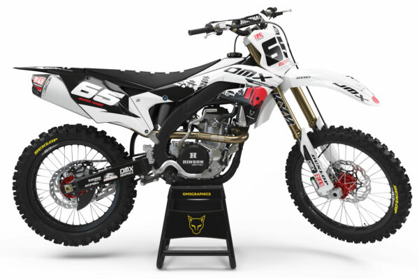 Kit déco motocross Kawasaki – Japan - Blanc