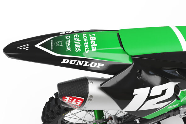 Kit déco motocross Kawasaki – Vendetta - Vert 3
