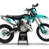 Kit déco motocross Sherco - Katana - Teal
