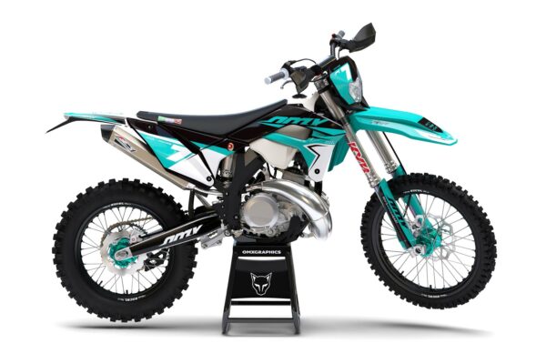 Kit déco motocross Sherco - Katana - Teal