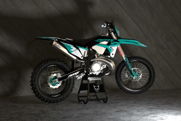 Kit déco motocross Sherco - Katana - Teal Promo