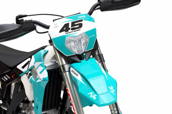 Kit déco motocross Sherco - Local - Bleu 2