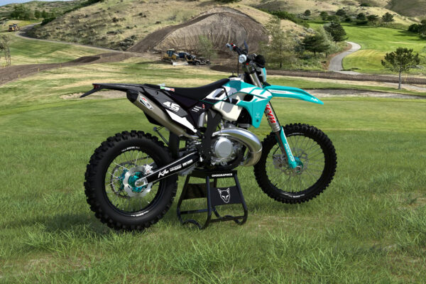 Kit déco motocross Sherco - Local - Bleu Promo