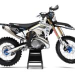 Kit déco motocross Sherco - Sleek - Blanc Bleu