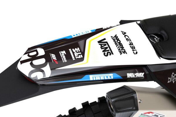 Kit déco motocross Sherco - Sleek - Blanc Bleu 3