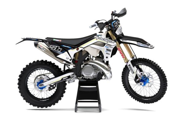 Kit déco motocross Sherco - Sleek - Blanc Bleu