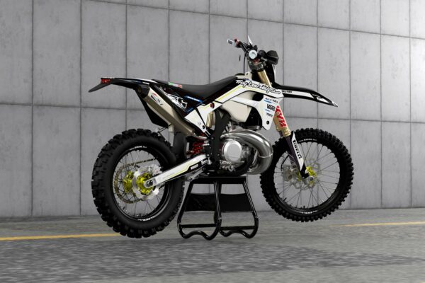 Kit déco motocross Sherco - Sleek - Blanc Bleu Promo