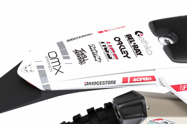 Kit déco motocross Sherco - Split - Blanc Rouge 3