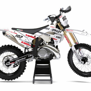 Kit déco motocross Sherco - Split - Blanc Rouge