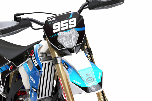 Kit déco motocross Sherco - Syndicate - Bleu 2