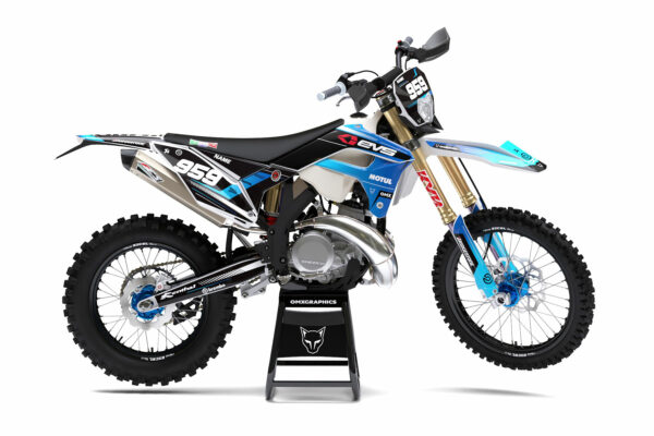 Kit déco motocross Sherco - Syndicate - Bleu