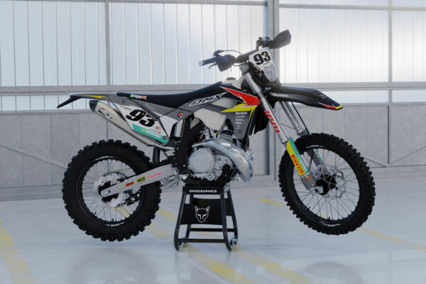 Kit déco motocross Sherco - Team - Gris Promo