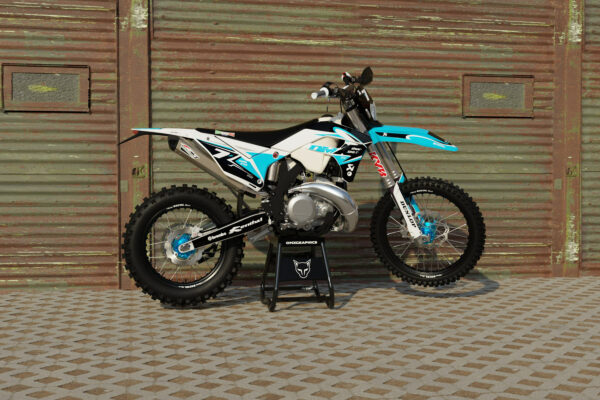 Kit déco motocross Sherco - Thunder - Bleu Promo