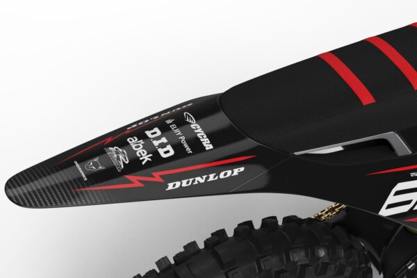 Kit déco motocross Stark Varg - Carbon - Rouge 3