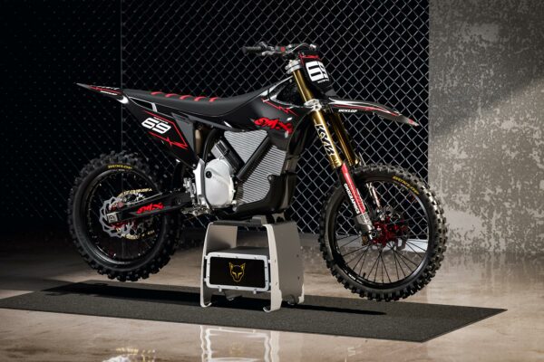 Kit déco motocross Stark Varg - Carbon - Rouge Promo