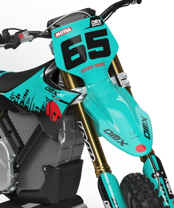 Kit déco motocross Stark Varg - Japan - Teal 2