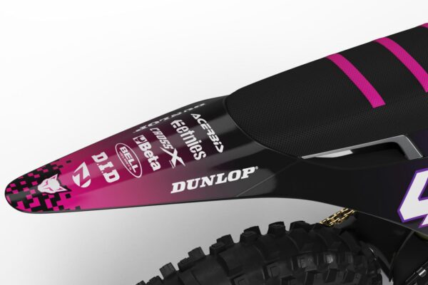 Kit déco motocross Stark Varg - Pixel - Rose 3
