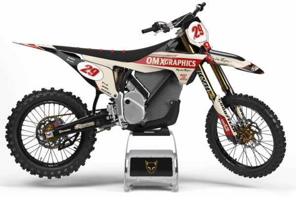 Kit déco motocross Stark Varg - Redline - Retro Beige