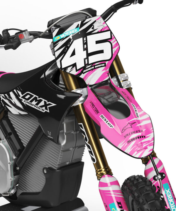 Kit déco motocross Stark Varg - Ripcore - Rose 2