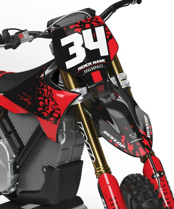 Kit déco motocross Stark Varg - Smash - Rouge 2