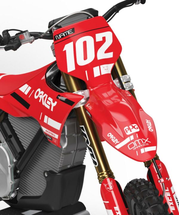 Kit déco motocross Stark Varg - Split - Rouge 2