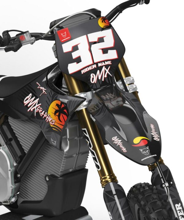 Kit déco motocross Stark Varg - Tropical - Gris 2