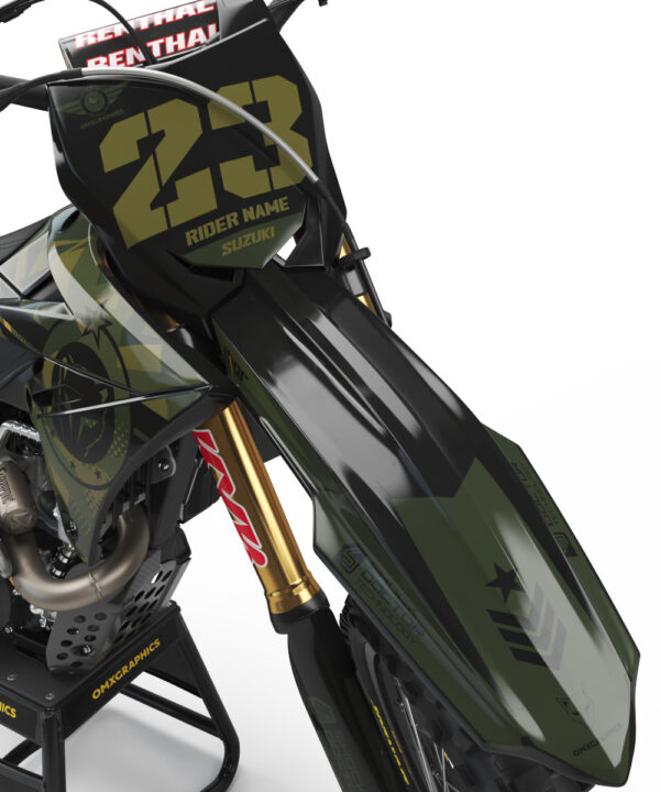 Kit déco motocross Suzuki - Army - Camo 2
