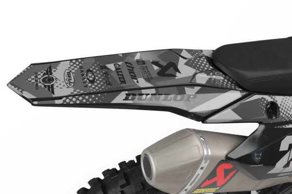 Kit déco motocross Suzuki - Army - Gris 3