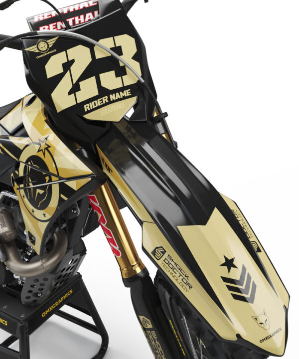 Kit déco motocross Suzuki - Army - Sand 2