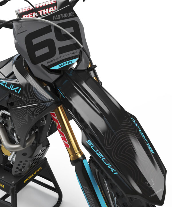 Kit déco motocross Suzuki - Avenger - Noir 2