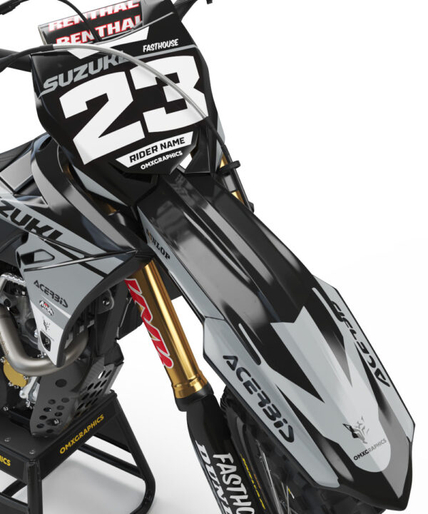 Kit déco motocross Suzuki - Bandit - Gris 2