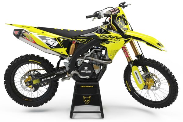 Kit déco motocross Suzuki - Blast - Jaune