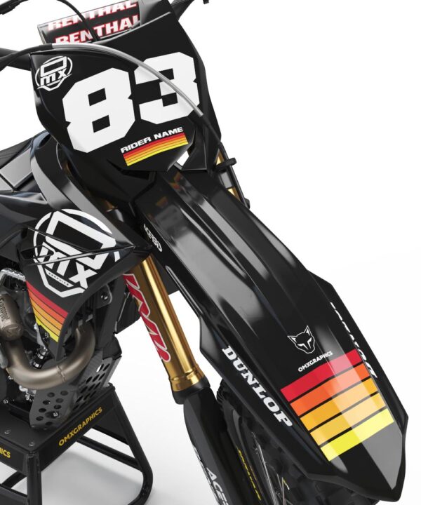 Kit déco motocross Suzuki - Charge - Noir 2