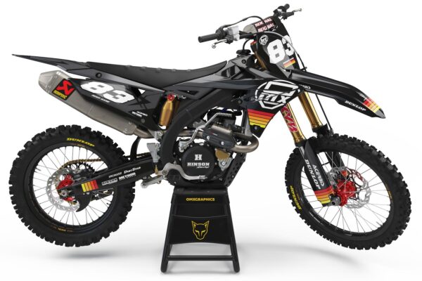 Kit déco motocross Suzuki - Charge - Noir