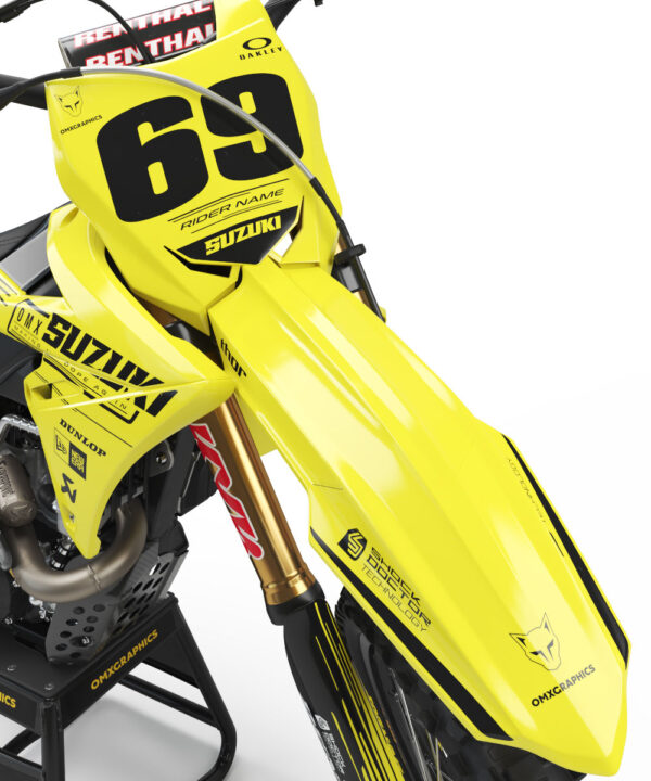 Kit déco motocross Suzuki - Comet - Jaune 2