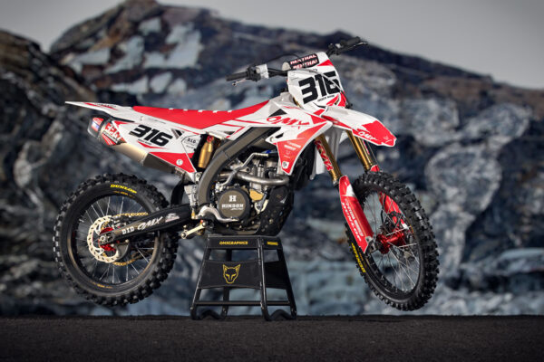 Kit déco motocross Suzuki - Creed - Rouge Promo